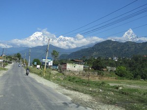 Annapurna range from Pokhara