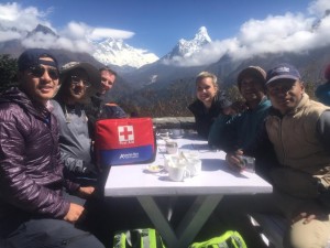 Tea Break in Everest Trek 