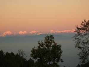 View of Himalayan range from Nagarkot