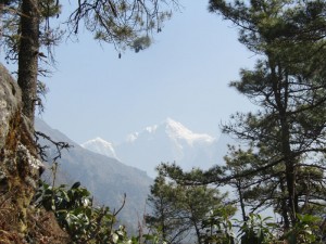 View of Himalayas from Namo Buddha